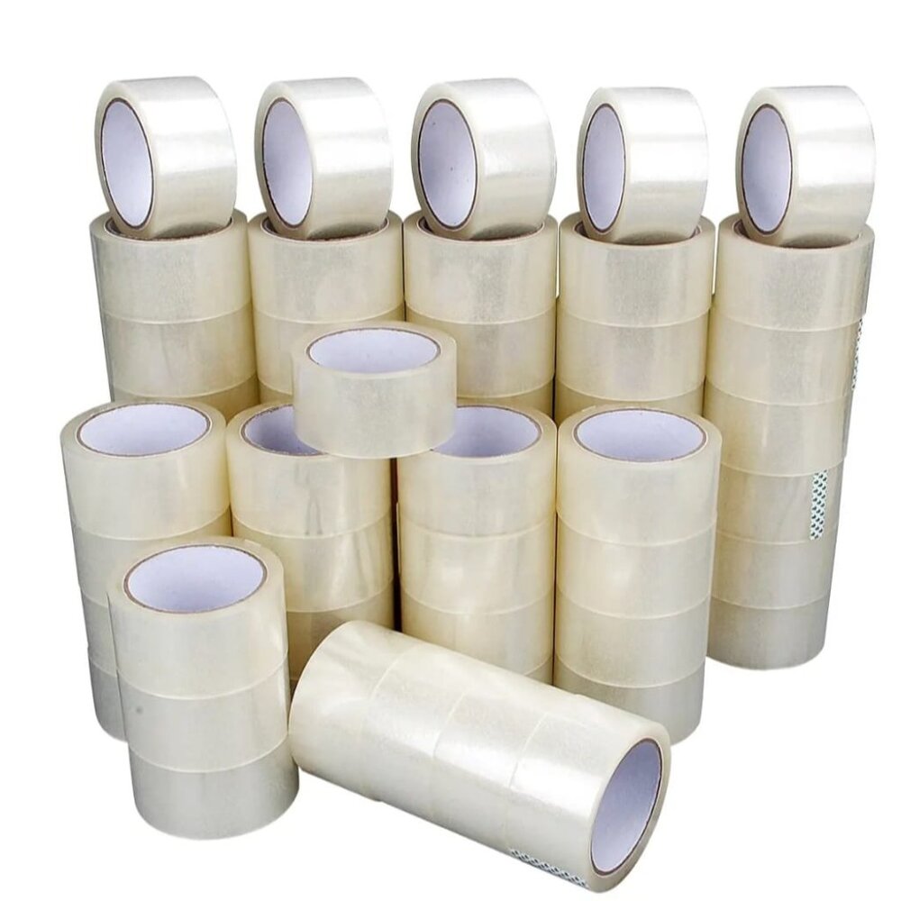 6 ROLLS 2" x 110 Yards (330ft) Clear Carton Sealing Packing Package Tape- 2Mil